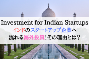 インドのスタートアップ企業へ流れる海外投資！その理由とは？